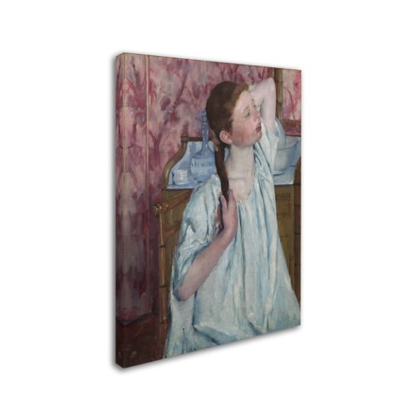 Cassatt 'Girl Arranging Her Hair' Canvas Art,35x47